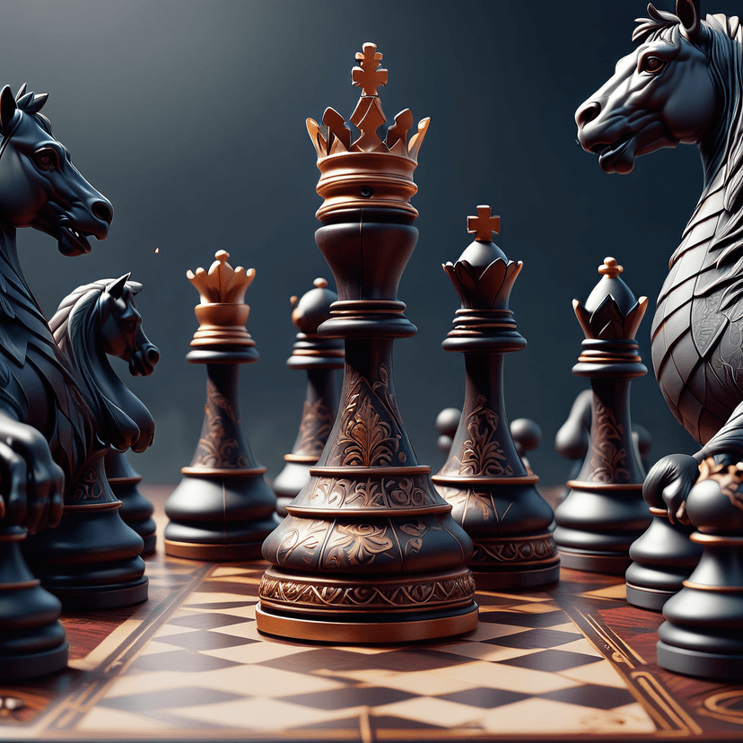 Chess strategy illustration